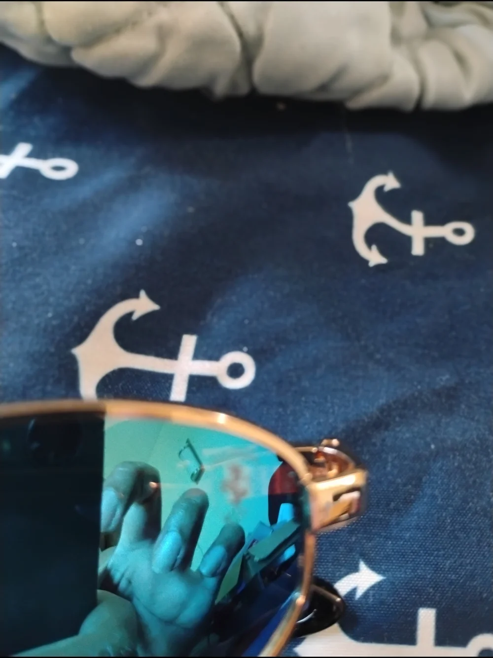 2026 Polarize Gold Frame Sunglasses with Teal Mirrored Lenses RB Ferrari Edition